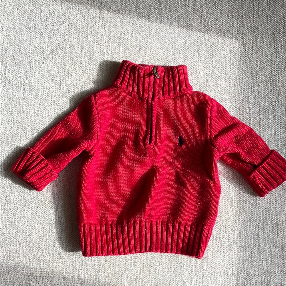 Ralph Lauren Red Knit Sweater